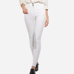 NWT Tailored Sportsman Mid-Rise Boot Sock Breeches - White 26
